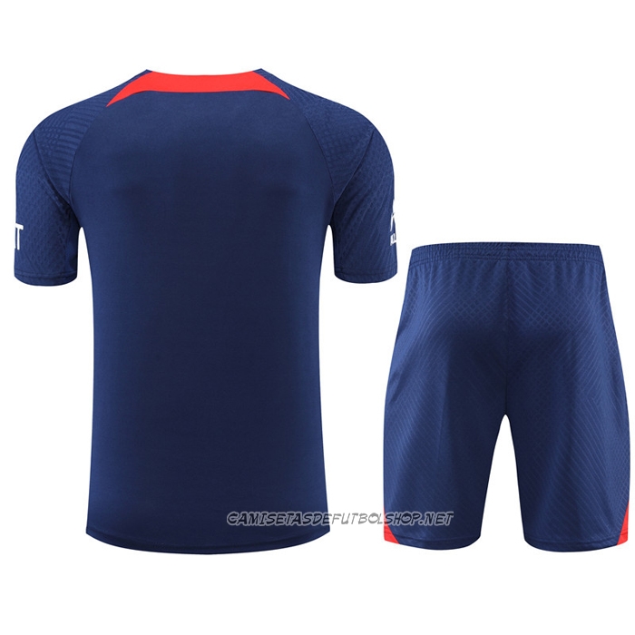 Chandal del Paris Saint-Germain 22-23 Manga Corta Azul Oscuro - Pantalon Corto
